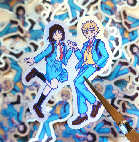 Skip & Loafer - Matte Shimmer Sticker