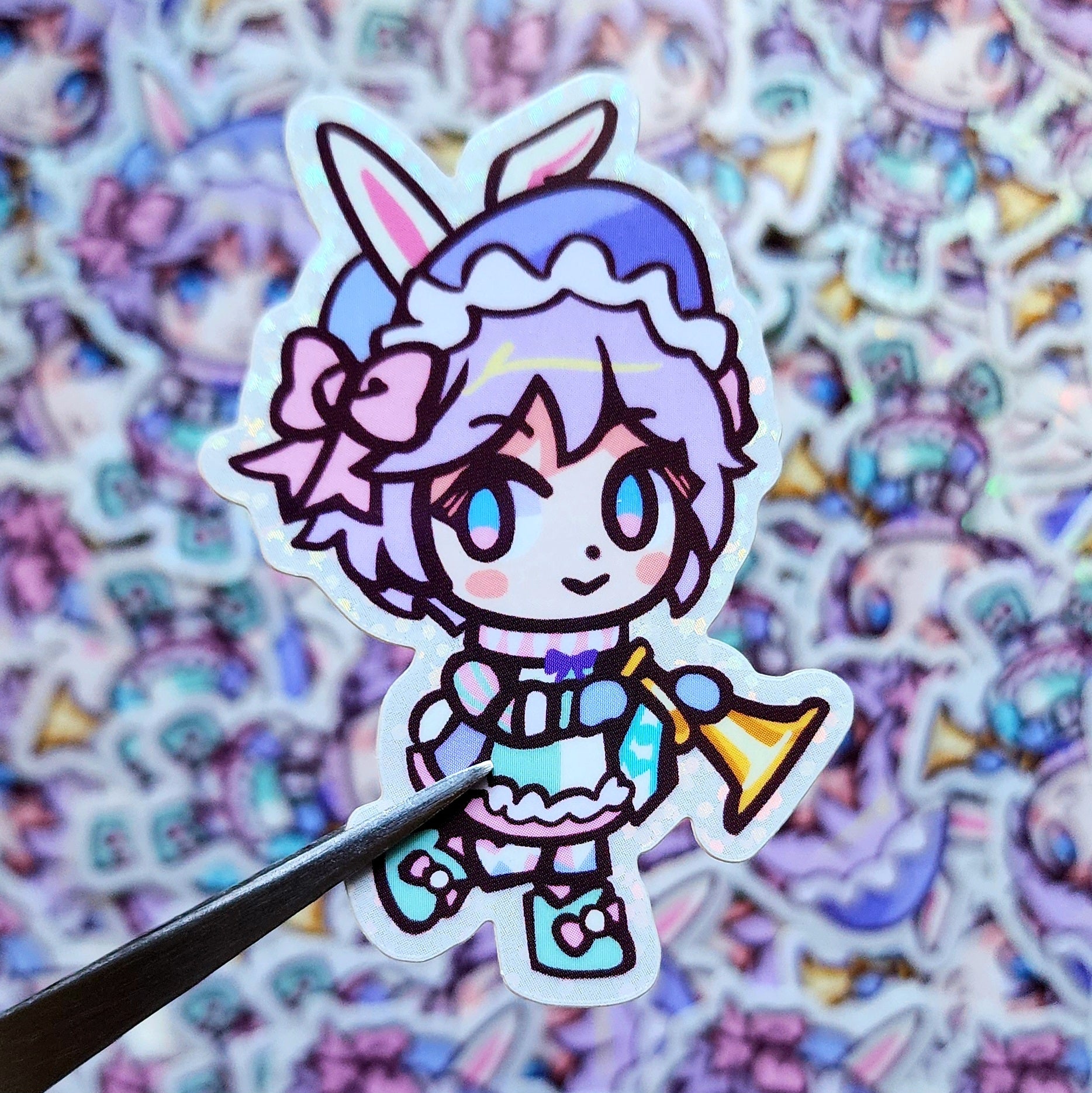 TWST - Rabbit Epel Glitter Sticker – Mintybytes