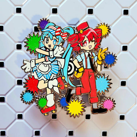 [P4P] Mesmerizer Miku+Teto 2.75" Enamel Pin