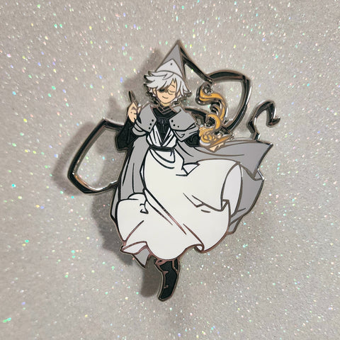 WHA - Silver Qifrey 3" Enamel Pin