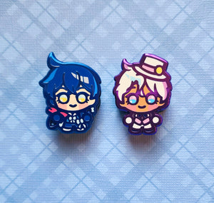 VNC - Chibi Chrome Enamel Pins
