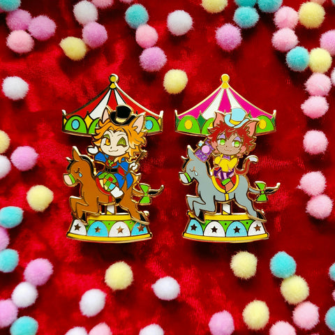TWST - Playful Land Sliding Carousel Pins