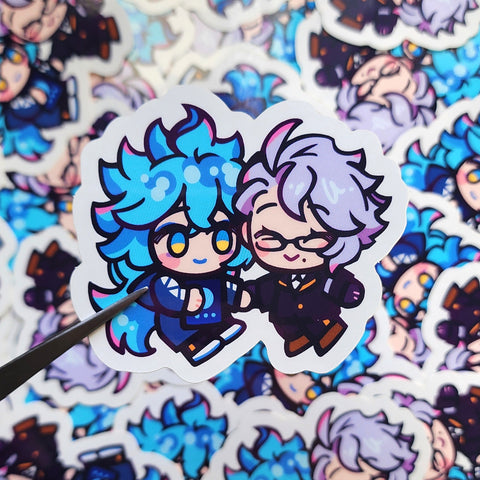 TWST - Chibi Idia+Azul Sticker