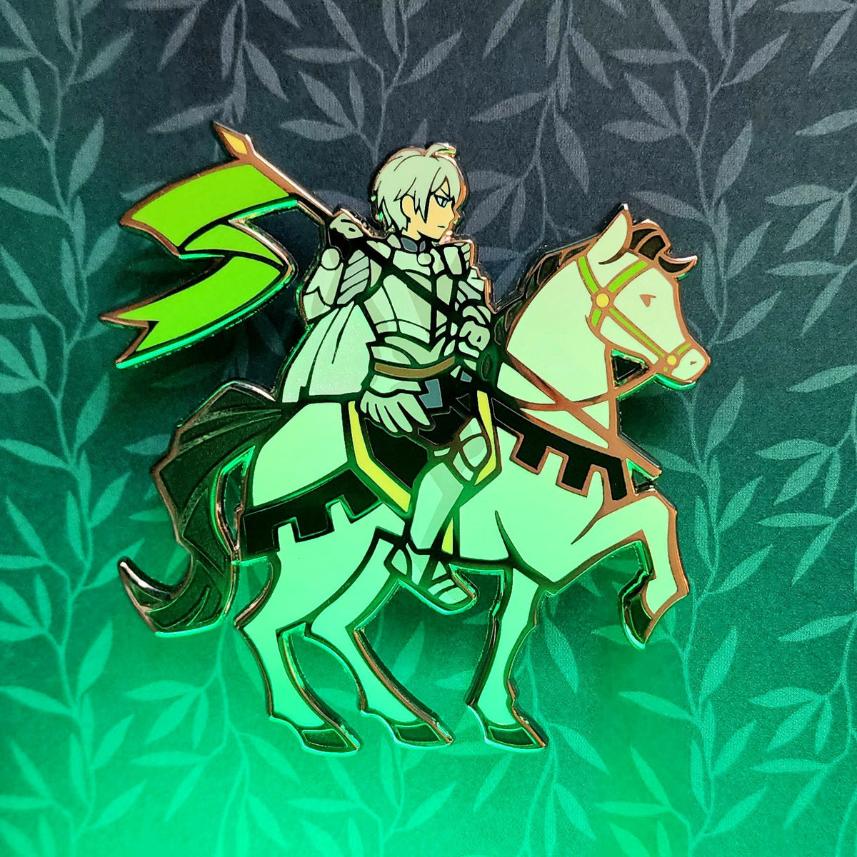 Knight Pin Knight Silver Enamel Pin – Mintybytes