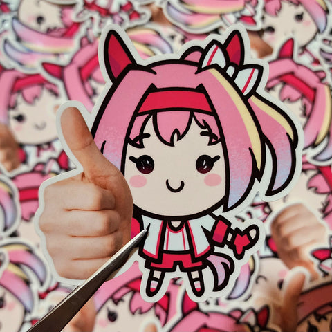 UMA - Haru Urara Thumbs Up Vinyl Sticker