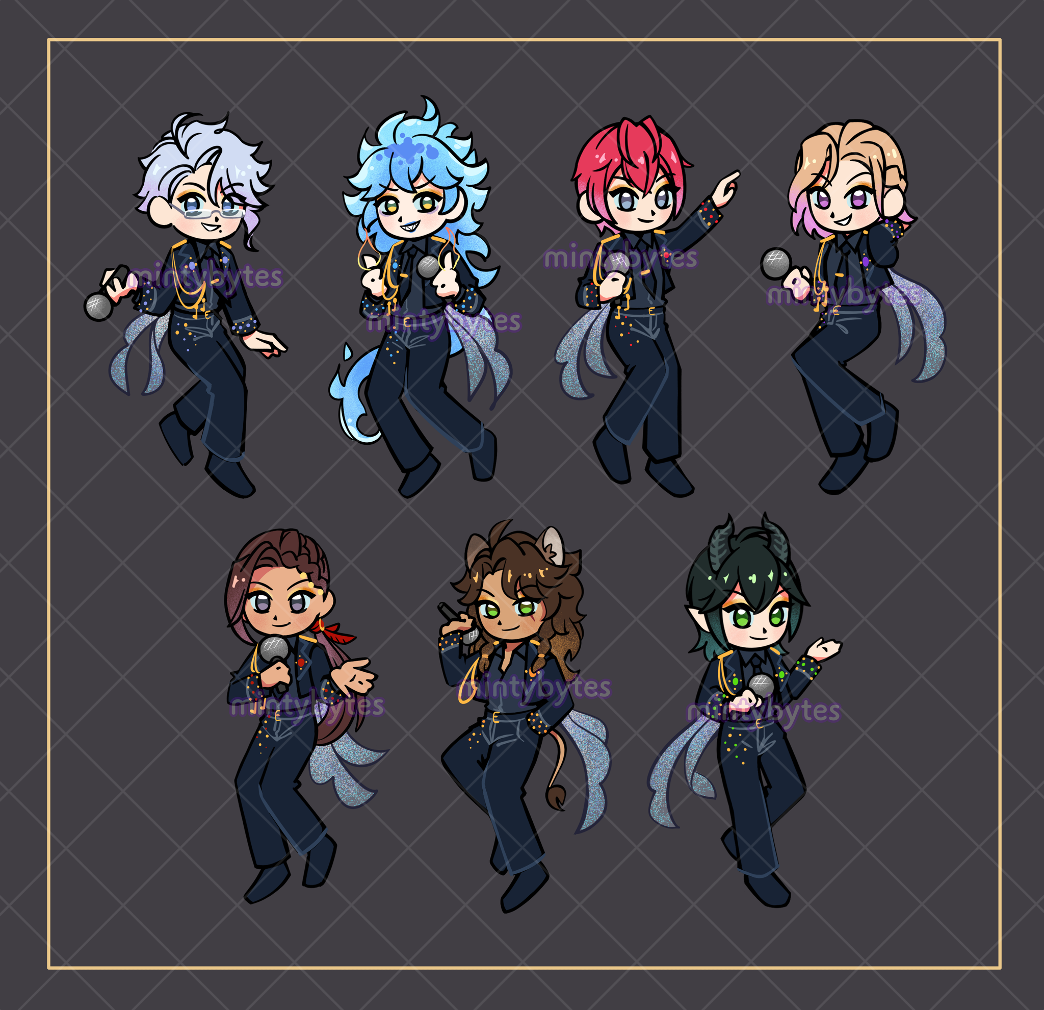 TWST - Blazing Jewel Acrylic Charms – Mintybytes