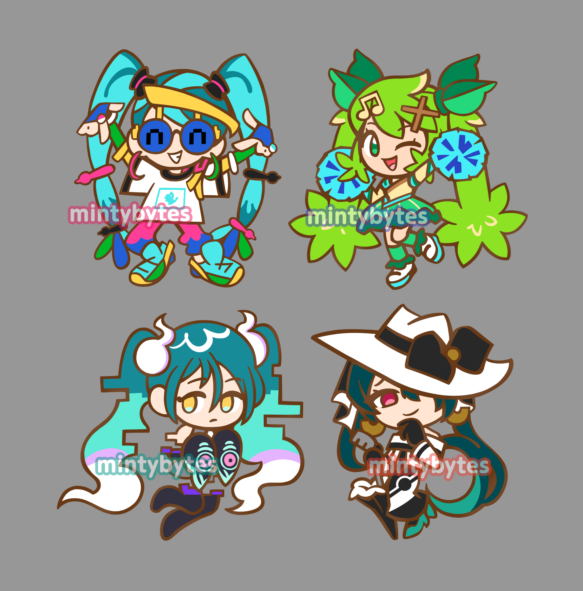 [PREORDER] PokeMiku - 2" Enamel Pins