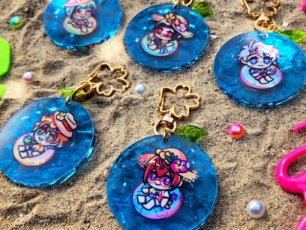 TWST - Beach Wavy Acrylic Charms