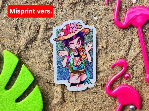 TWST - Beach Lilia and Riddle Glitter Stickers