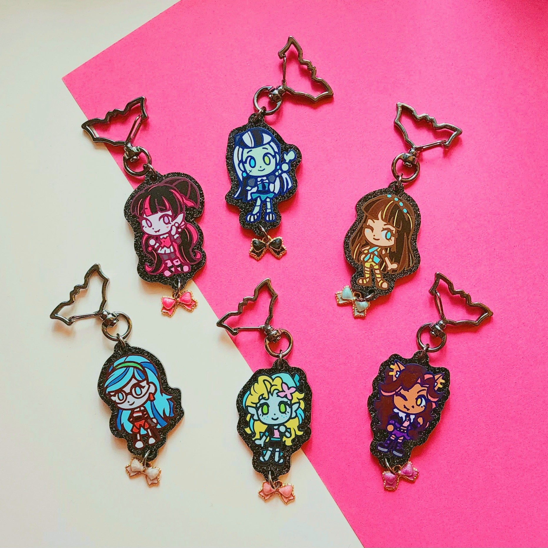 MH Glitter Acrylic Charms