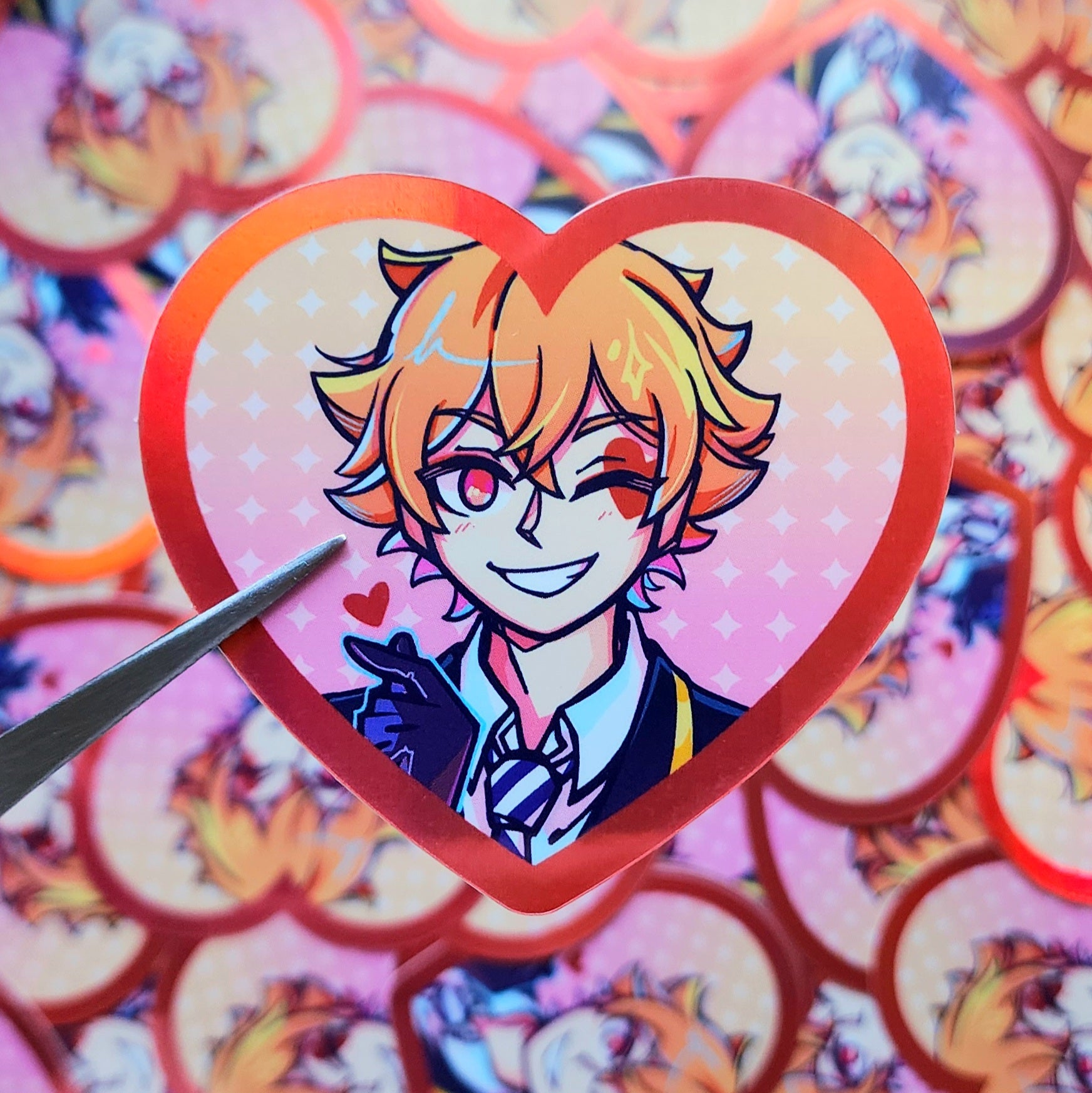 TWST - Ace Holo Heart Sticker