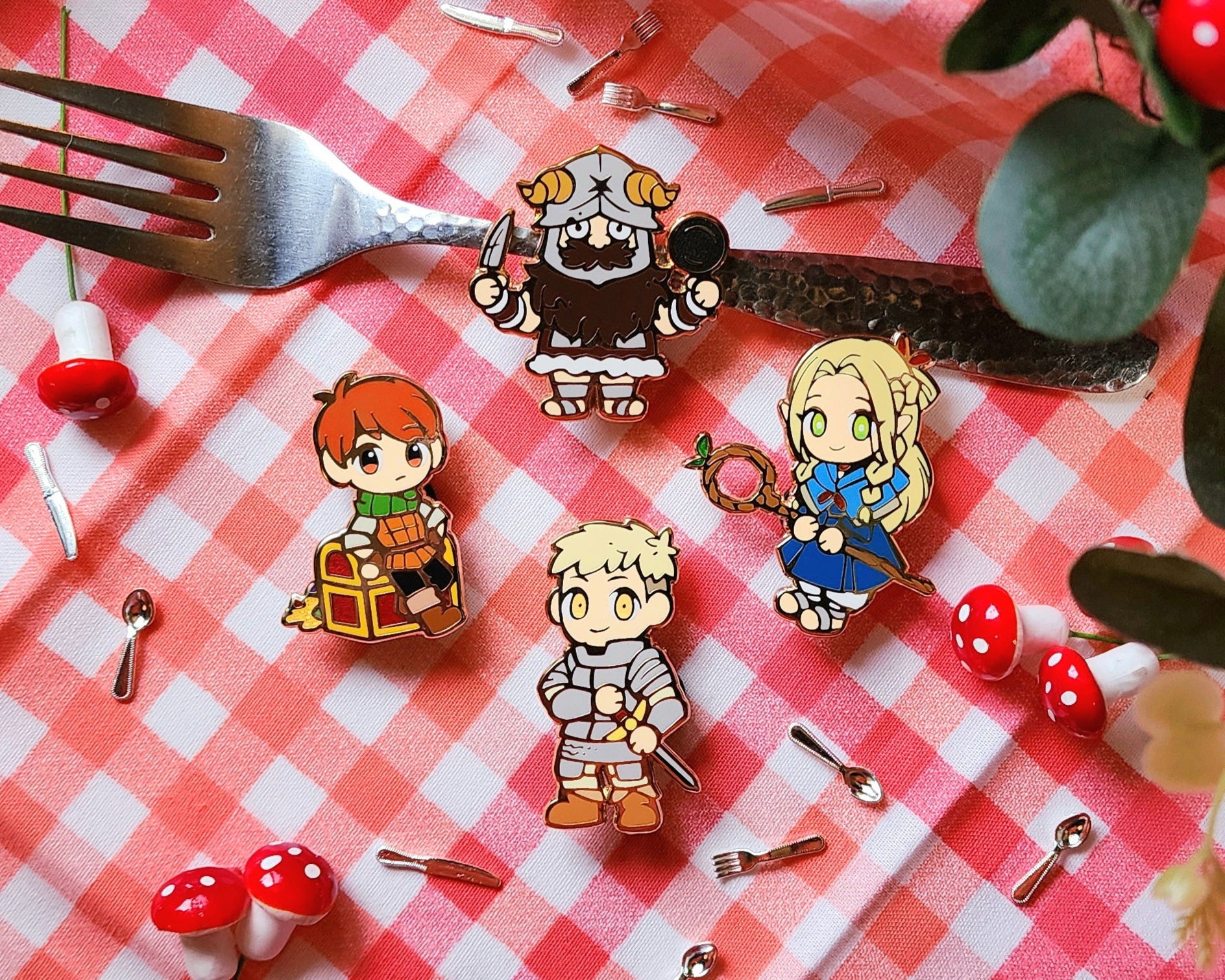 Chibi Enamel Pin Examples Dungeon Meshi Chibis – Mintybytes