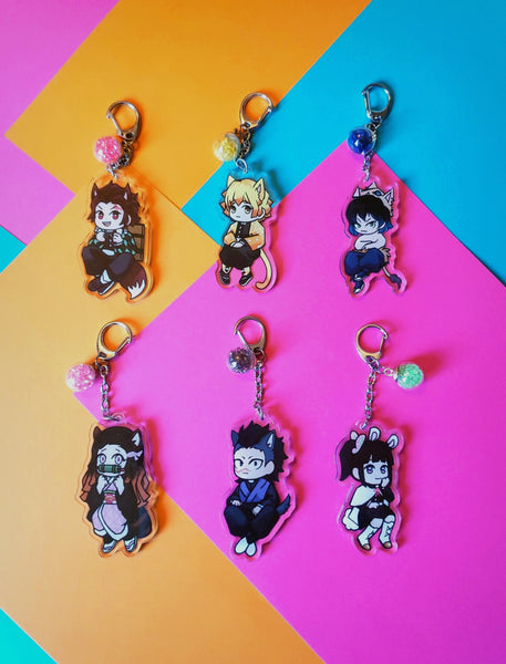 Kemono Acrylic Charms + Stickers