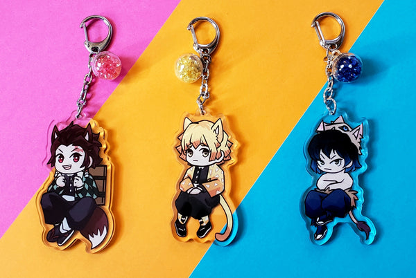 Kemono Acrylic Charms + Stickers