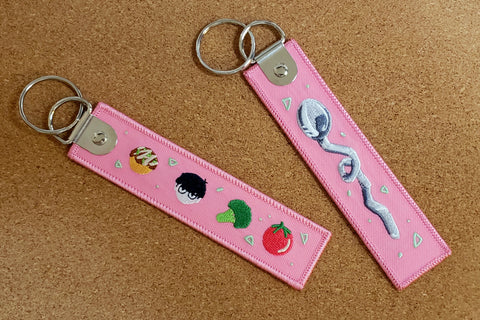 MP100 - Embroidered Tag Keychain