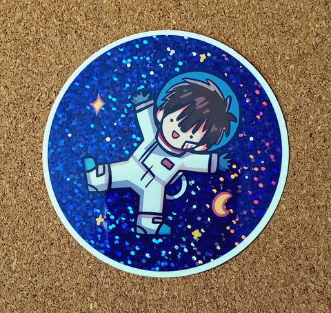 JSHK - Hanako Astronaut 3" Glitter Sticker