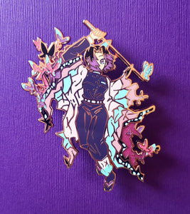 Pink Butterfly 3.25" Enamel Pin