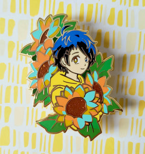 Yellow Sunflower Hoodie Ai Ohto Hoodie Wonder Egg Priority Hoodie