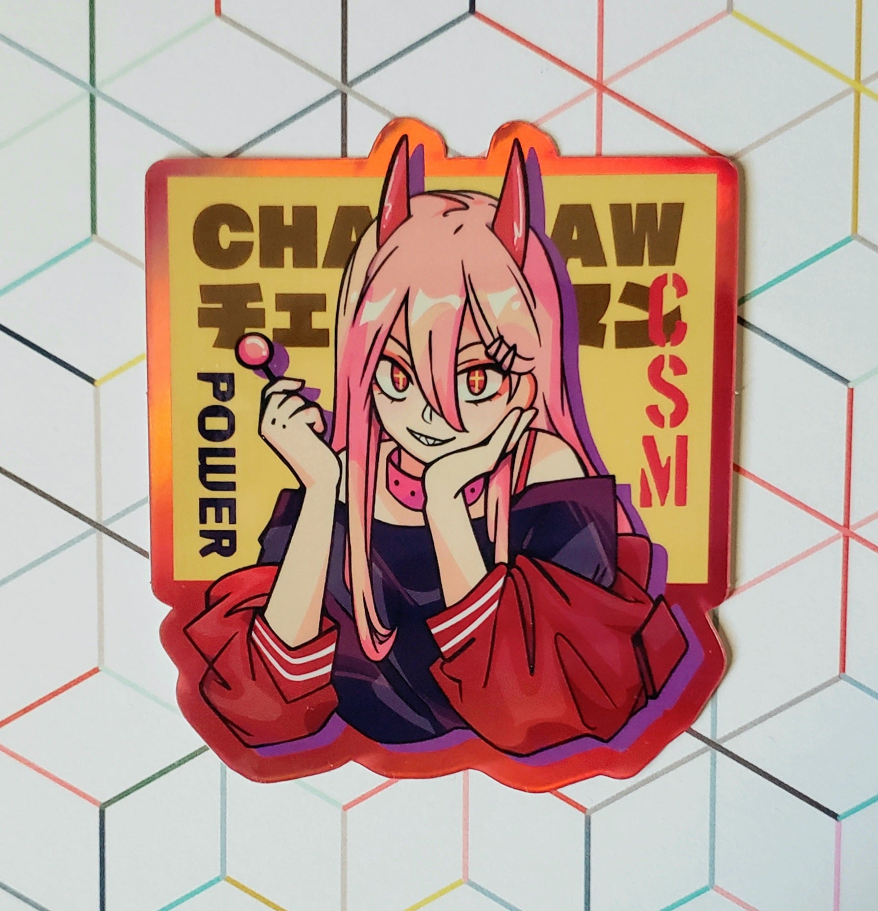CSM - Power Holographic Sticker