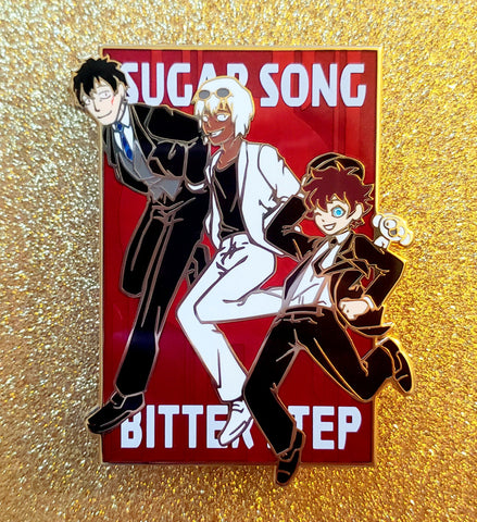 BBB - Sugar Song & Bitter Step 3.25" Gold Enamel Pin
