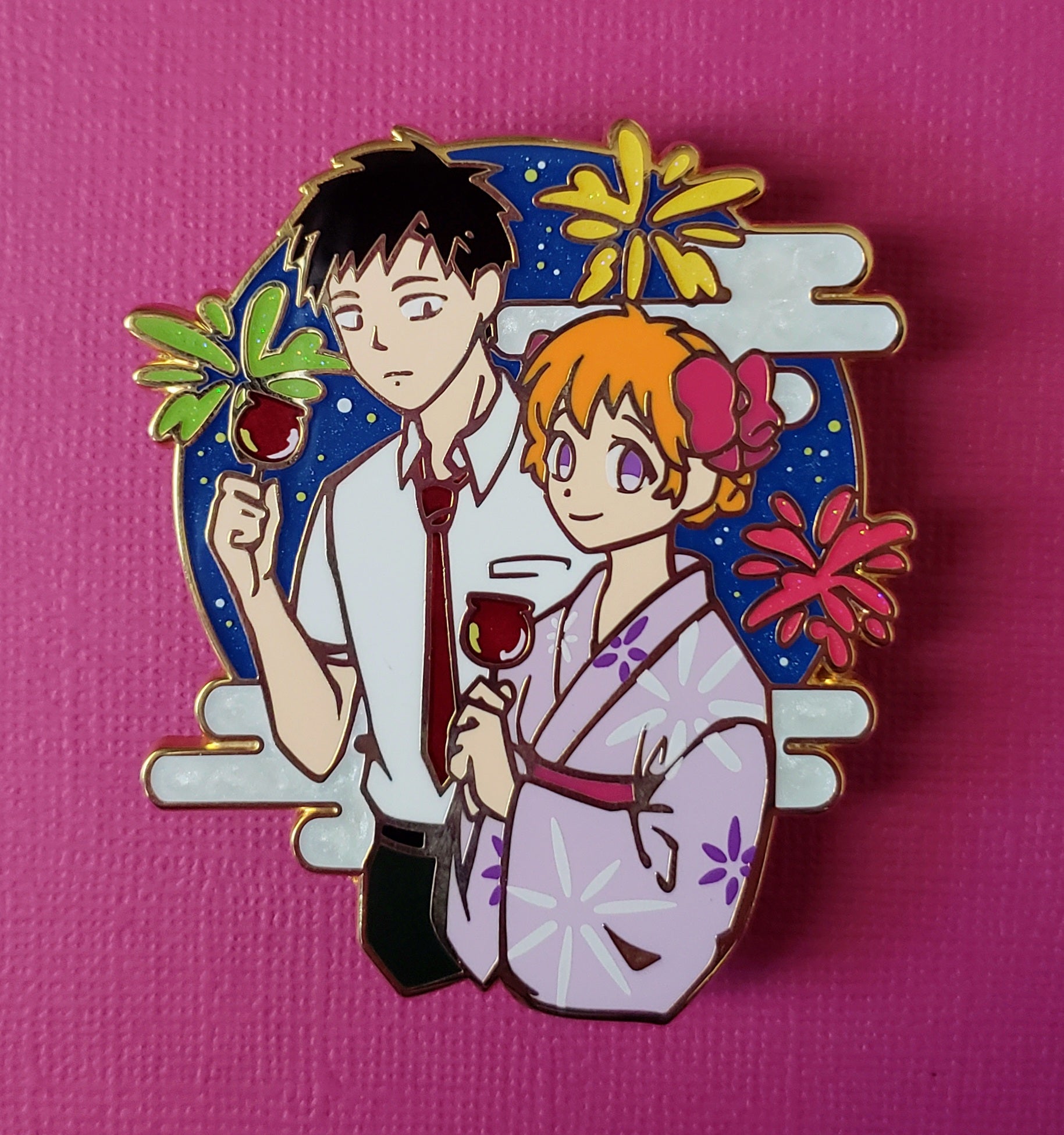 GSNK - Chiyo & Nozaki-kun Festival 2.5" Enamel Pin