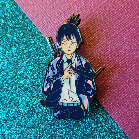 CSM - Anodized Aki 2" Enamel Pin