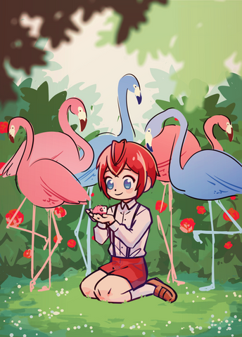 TWST - Flamingo Riddle Medium Print