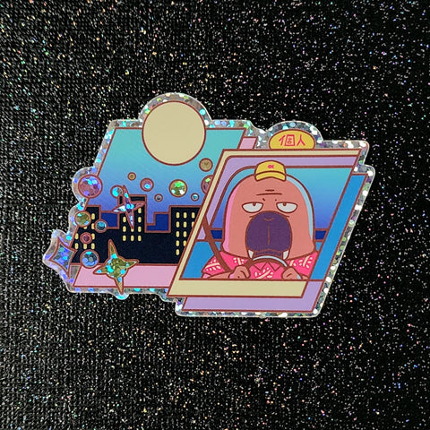 Odd Taxi Glitter Sticker