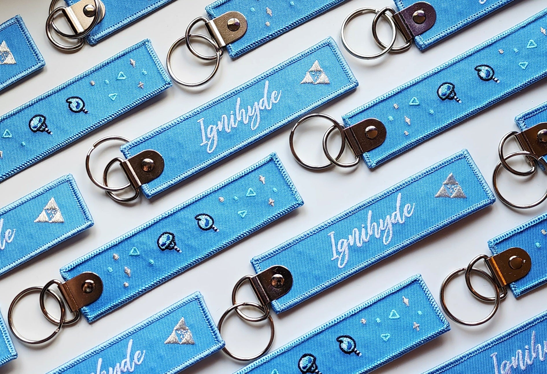 TWST - Ignihyde Embroidered Tag Keychain