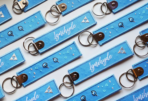 TWST - Ignihyde Embroidered Tag Keychain