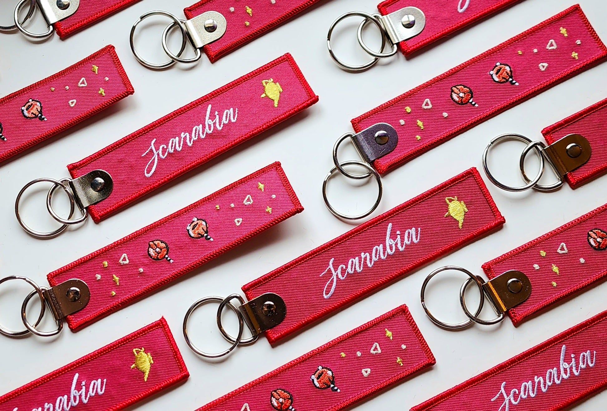 TWST - Scarabia Embroidered Tag Keychain