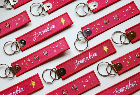 TWST - Scarabia Embroidered Tag Keychain