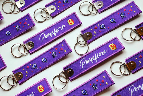 TWST - Pomefiore Embroidered Tag Keychain