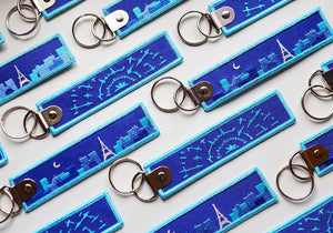 VNC - Embroidered Tag Keychain