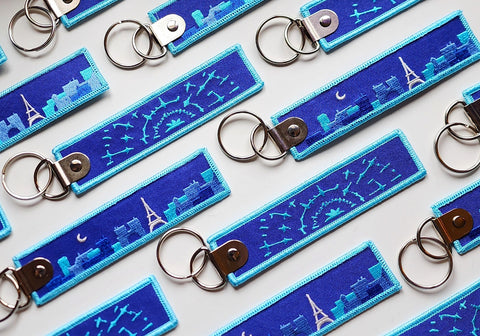 VNC - Embroidered Tag Keychain