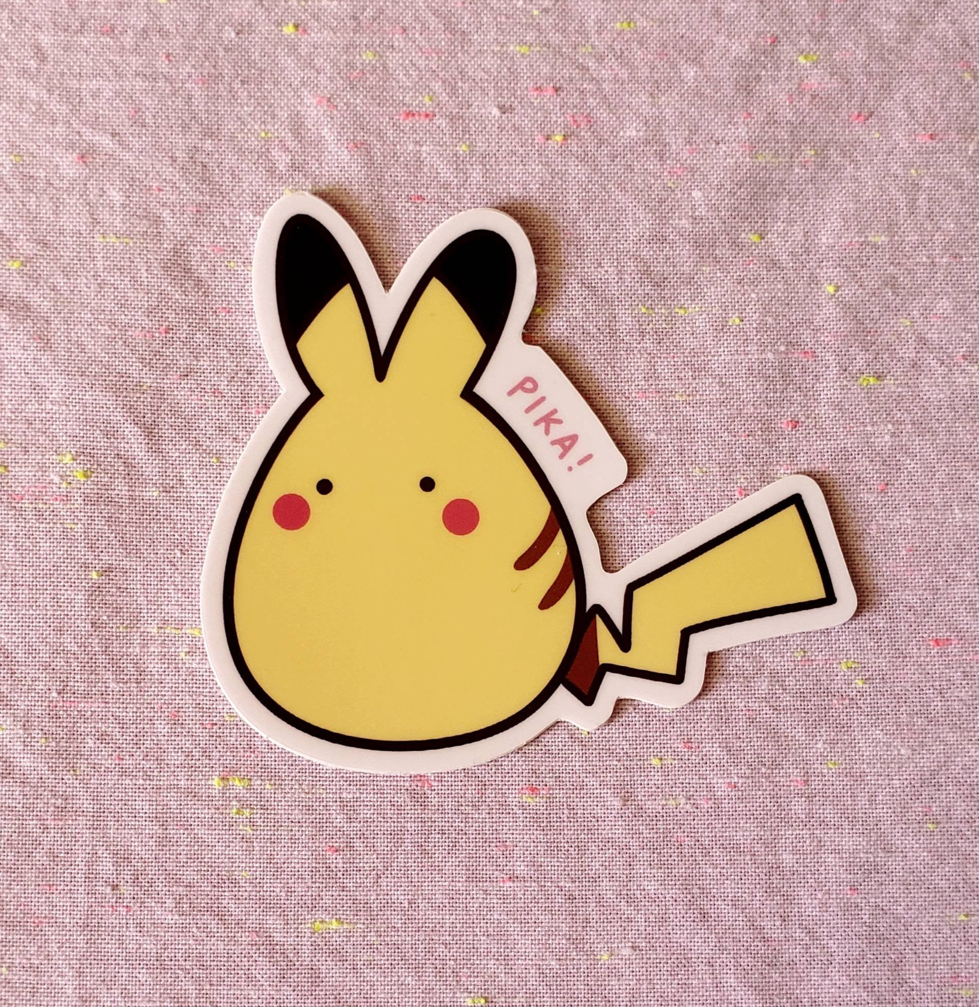 PKMN - Round Pika Sticker