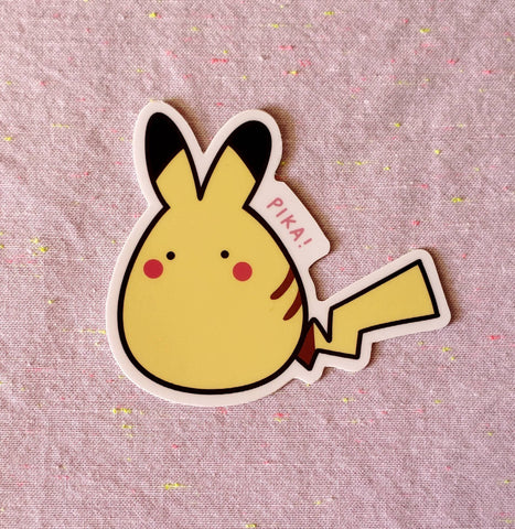 PKMN - Round Pika Sticker