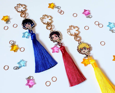 Wooden Tassel Charm
