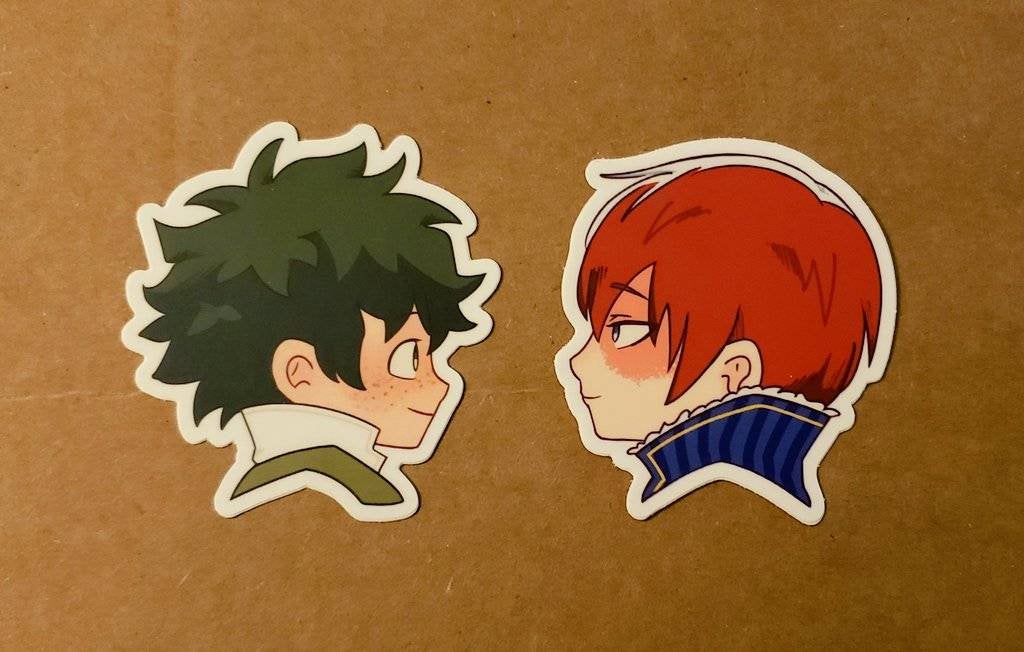 BNHA - Midoriya + Todoroki Fantasy Stickers