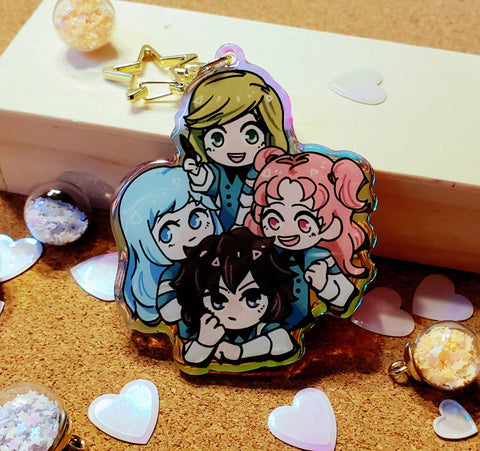 WHA - 3" Iridescent Acrylic Charm