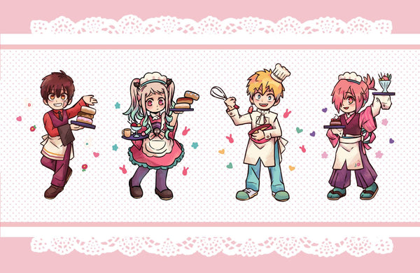 JSHK - Glitter Epoxy Acrylic Cafe Charms
